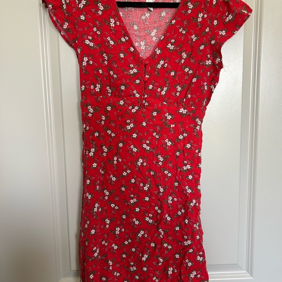 Aeropostale Dresses & Skirts - Aeropostale Red Ruched Wrap Sundress